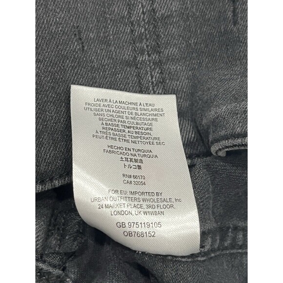 Free People Women's Skirt Mini Denim Black Lace Up Modern Femme Corset Size 4 - Picture 5 of 5